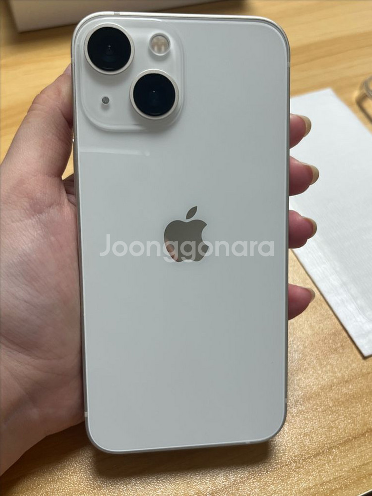아이폰13미니 스타라이트 순정상태 배터리100--1