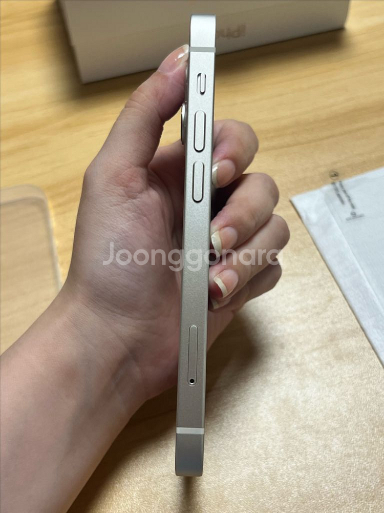 아이폰13미니 스타라이트 순정상태 배터리100--4