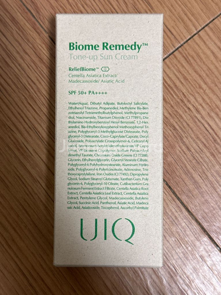 [새상품] 유이크 바이옴 레미디 톤업 선크림 + 톤쿠션 그린--1