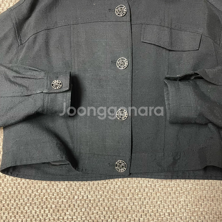 TIME 타임 블랙 크롭 자켓 F--2