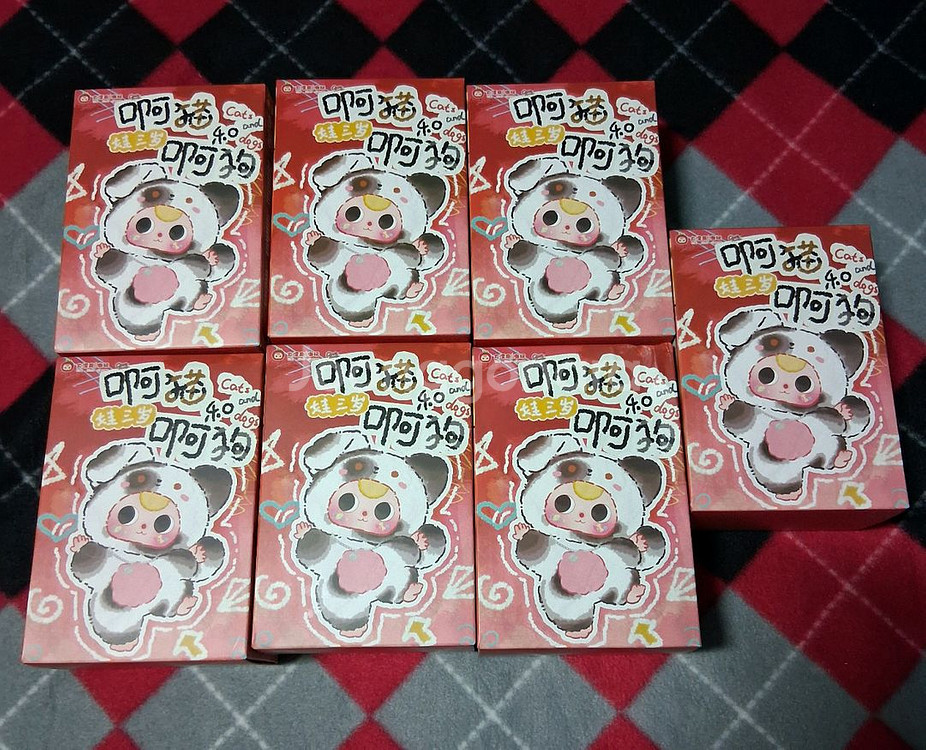 아고양이와강아지플러시블라인드상자 (키링)--0