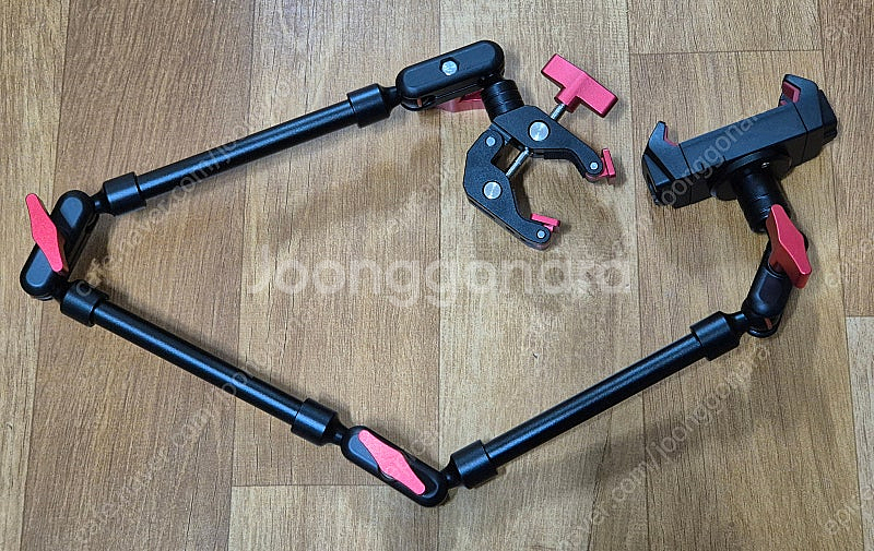 다용도 집게 거치대 매직 암 3단 관절 클램프 새상품--2