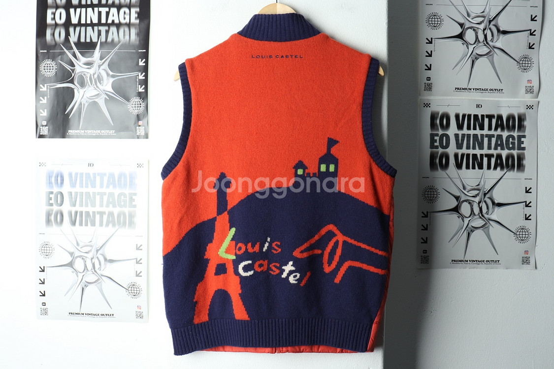 (M) 루이까스텔 집업 바람막이 점퍼자켓 조끼 골프--5