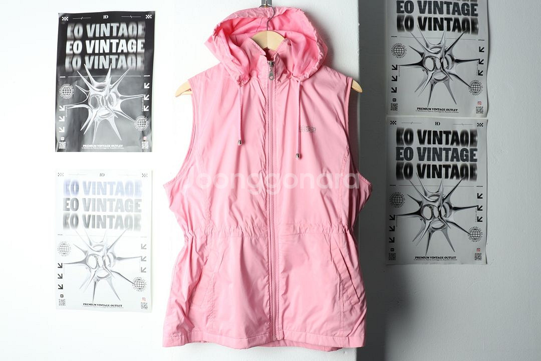 W(XL) 코오롱스포츠 집업 바람막이 점퍼자켓 조끼--1