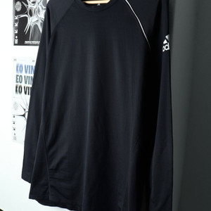 (XL) 아디다스 긴팔티셔츠 기능성 나그랑 블랙