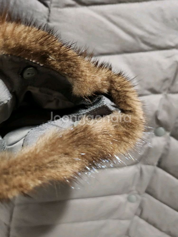 cm CUBE 밍크트리밍 다운 코트--5