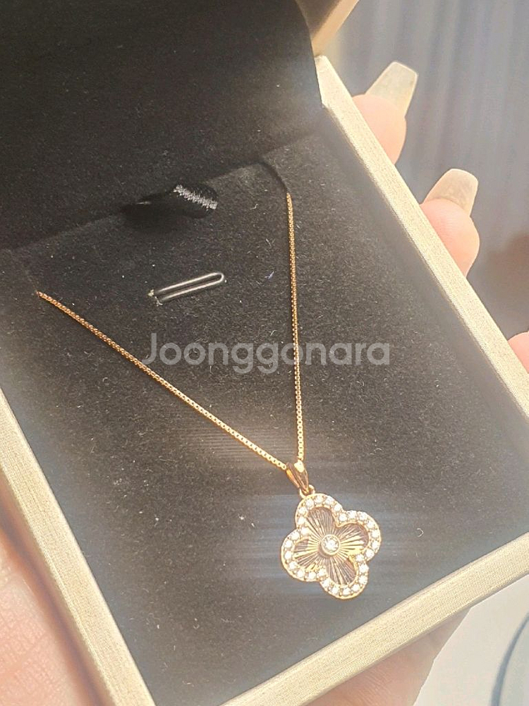 반클 로즈골드 목걸이 (925실버)--0