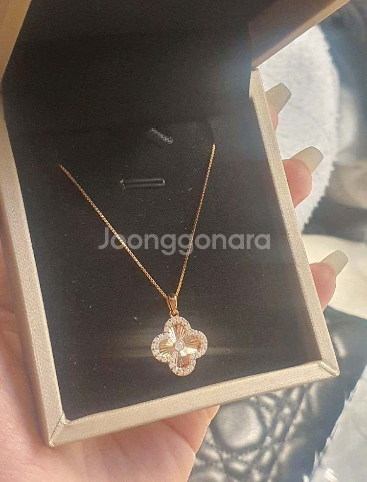 반클 로즈골드 목걸이 (925실버)--3