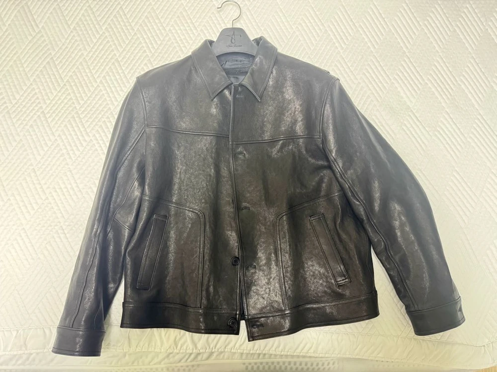 느와르 라르메스 가죽자켓 STANDARD BUTTON JK (BK) 이미지