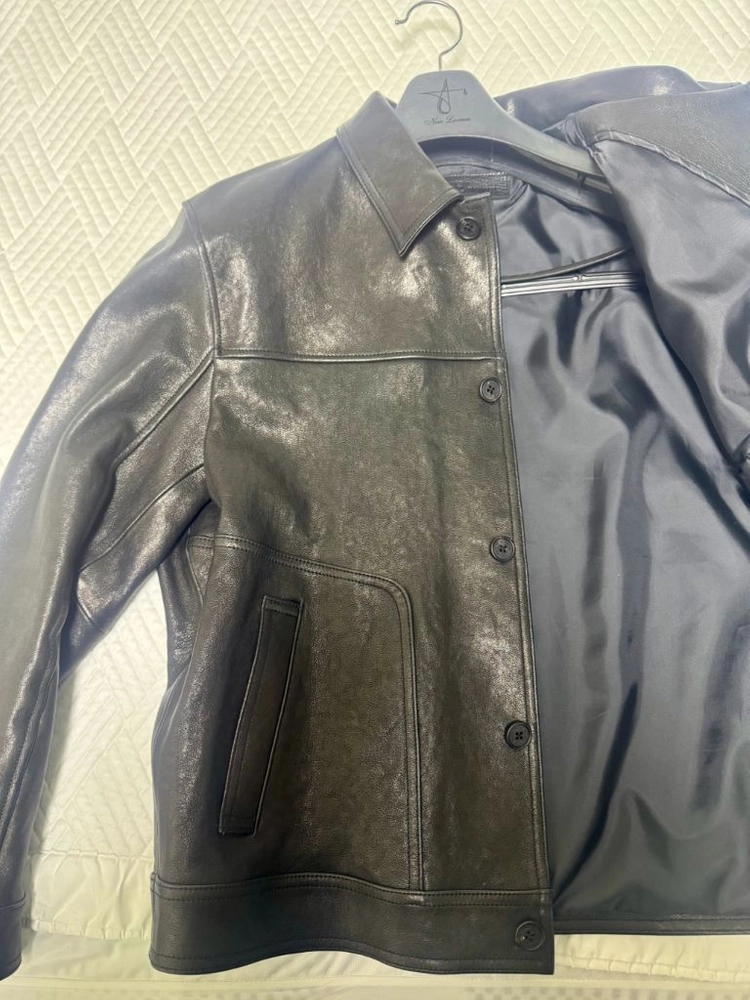 느와르 라르메스 가죽자켓 STANDARD BUTTON JK (BK) 이미지