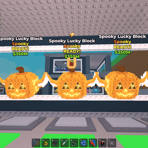 브레인롯즈 훔치기 스푸키 럭키블럭 7개