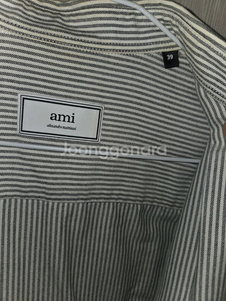 아미 스트라이프 셔츠--1