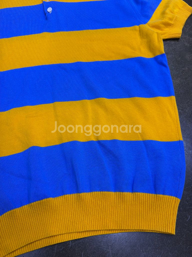 자라 스트라이프 캐쥬얼 니트 럭비티 M--6