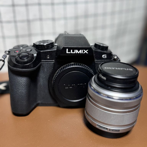 파나소닉 g85 카메라 + 올림푸스 14-42mm 렌즈 세트