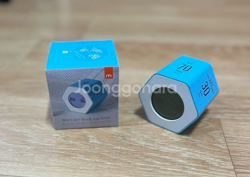 무아스 육각 무소음 타이머 시계 (박스 풀세트)--0