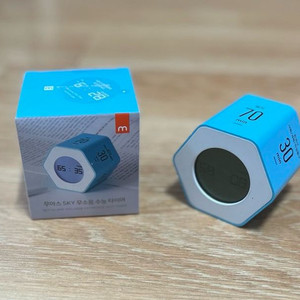 무아스 육각 무소음 타이머 시계 (박스 풀세트)