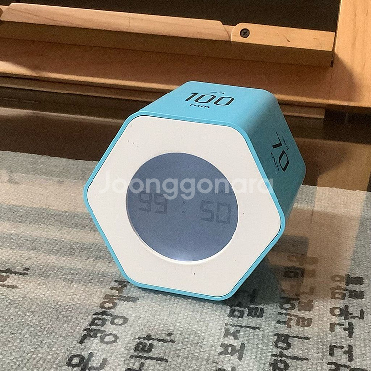 무아스 육각 무소음 타이머 시계 (박스 풀세트)--2