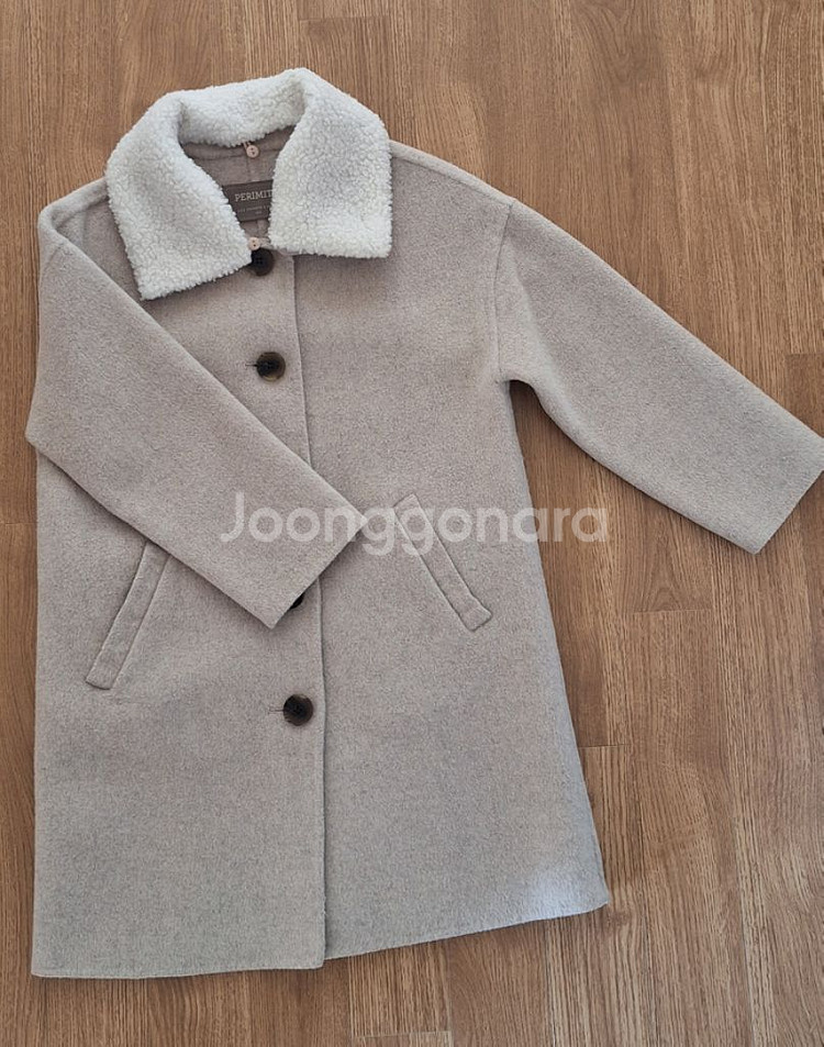 페르미츠 울 모직 핸드메이드 아동 코트--1