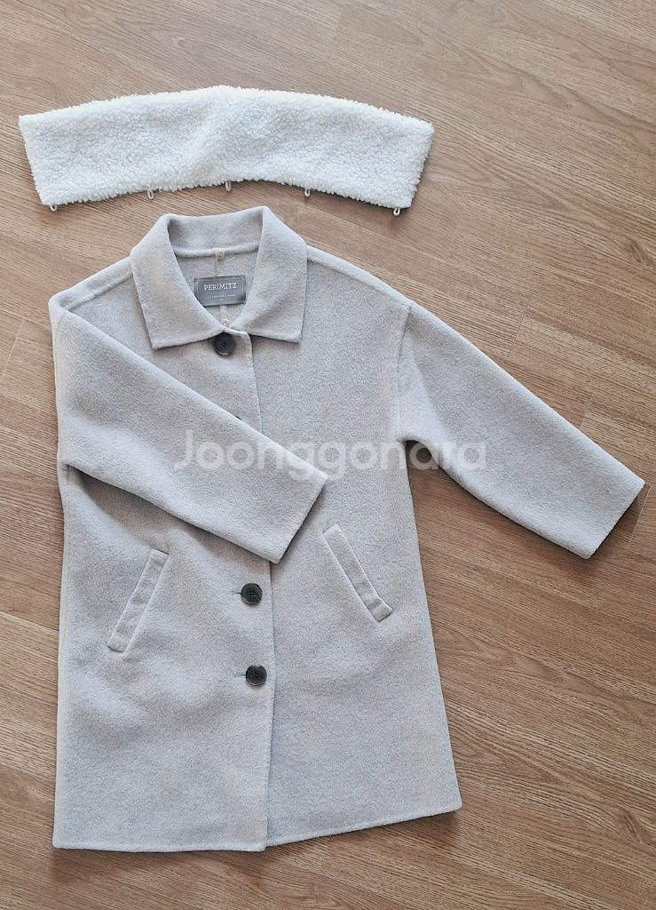 페르미츠 울 모직 핸드메이드 아동 코트--0