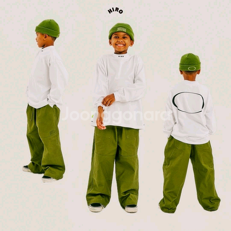 히로 블랭크퀄팅자켓 160/블랭크와이드팬츠 160--5