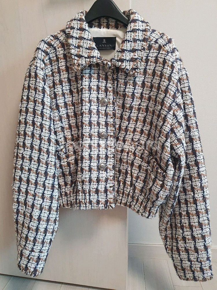 랑방 트위드 자켓--0