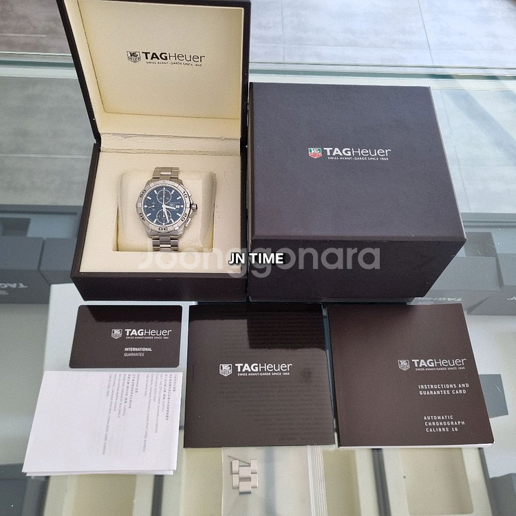 태그호이어 아쿠아레이서 크로노그래프 구구형 청판--8