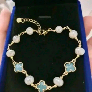 담수 진주 자개 팔찌