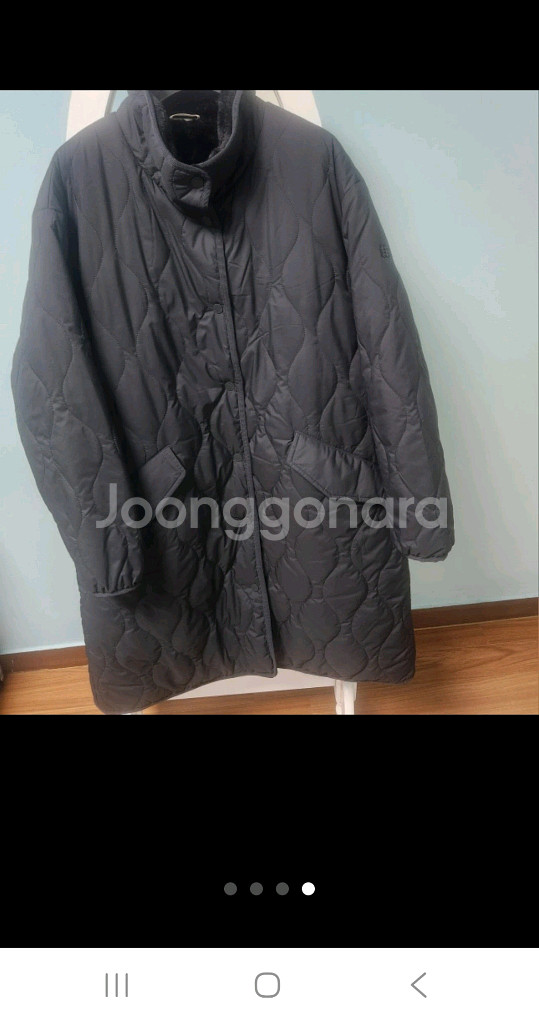 코오롱 여성 롱기장 패딩 코트--3