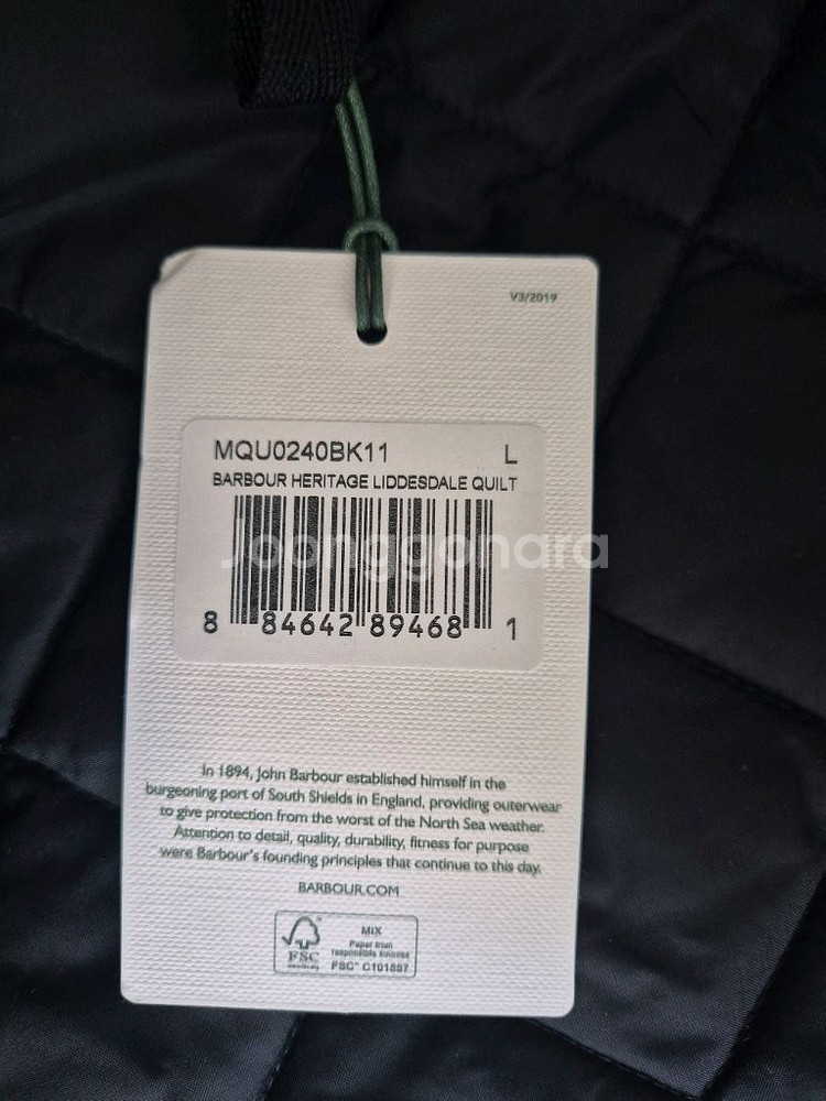바버 헤리티지 리데스데일 퀼팅 자켓(블랙, L)--1