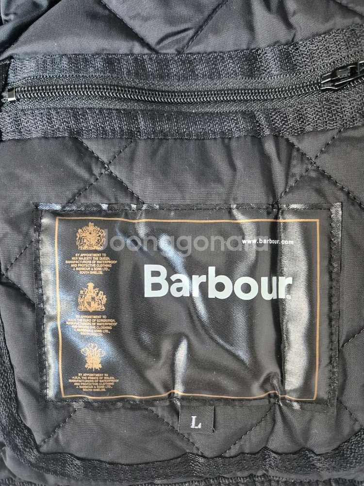 바버 헤리티지 리데스데일 퀼팅 자켓(블랙, L)--2