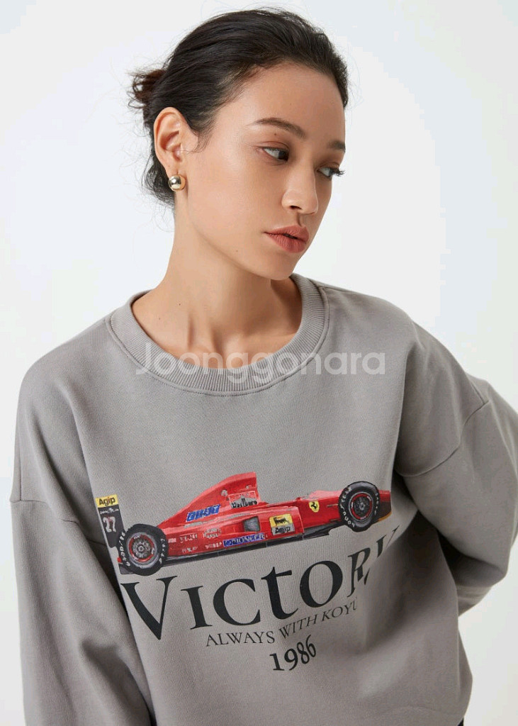 새상품 코유 오버핏 맨투맨 L--1