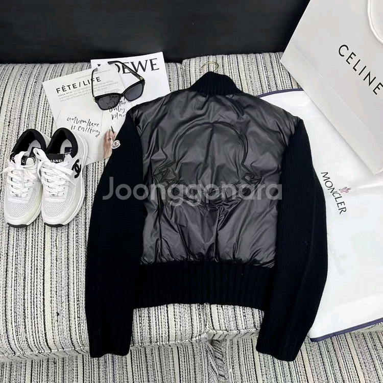 몽클 패딩니트 가디건 자켓--5