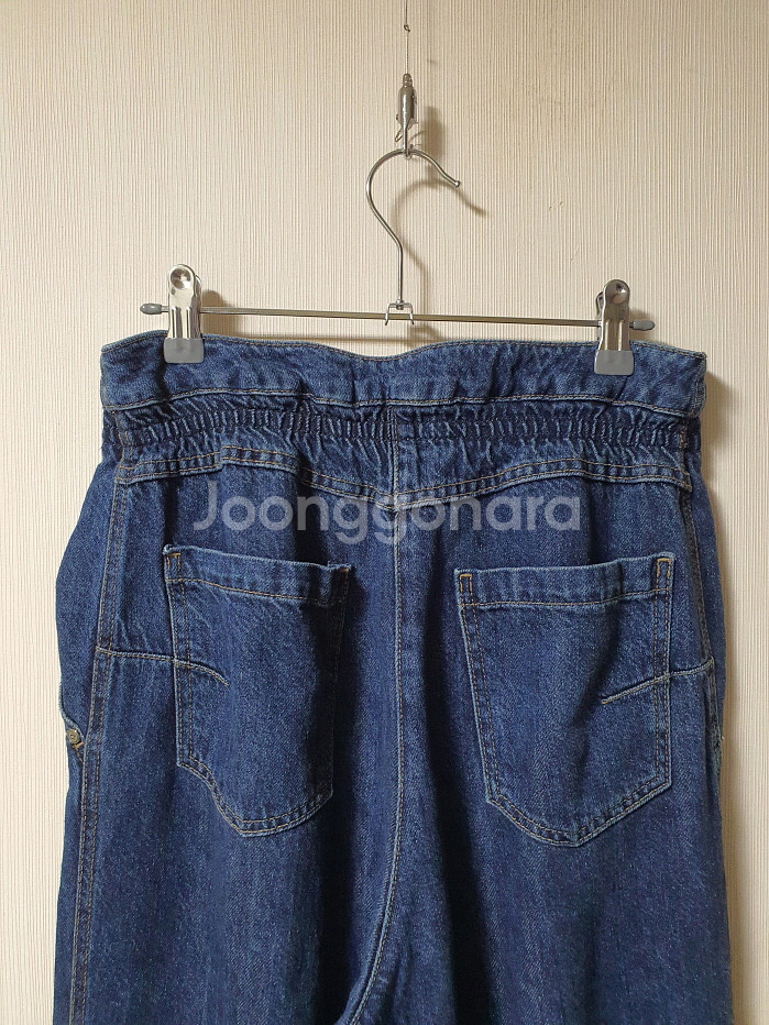 마인 MINE 백밴딩 투턱 와이드 데님 팬츠 55 사이즈 정품 24SS--7