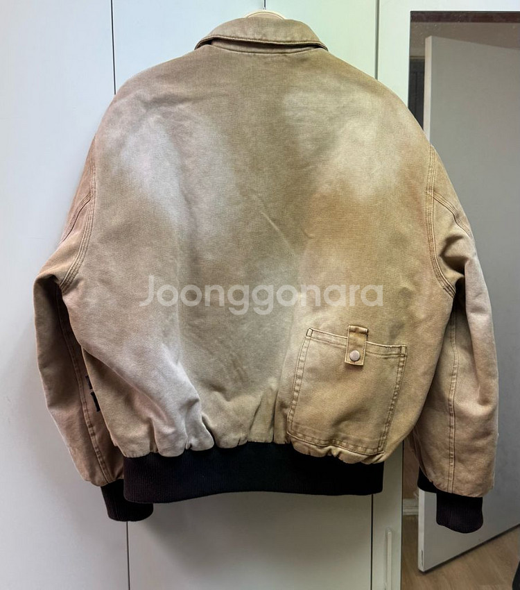 자라 워싱 봄버 재킷 미디움카멜 S사이즈--3