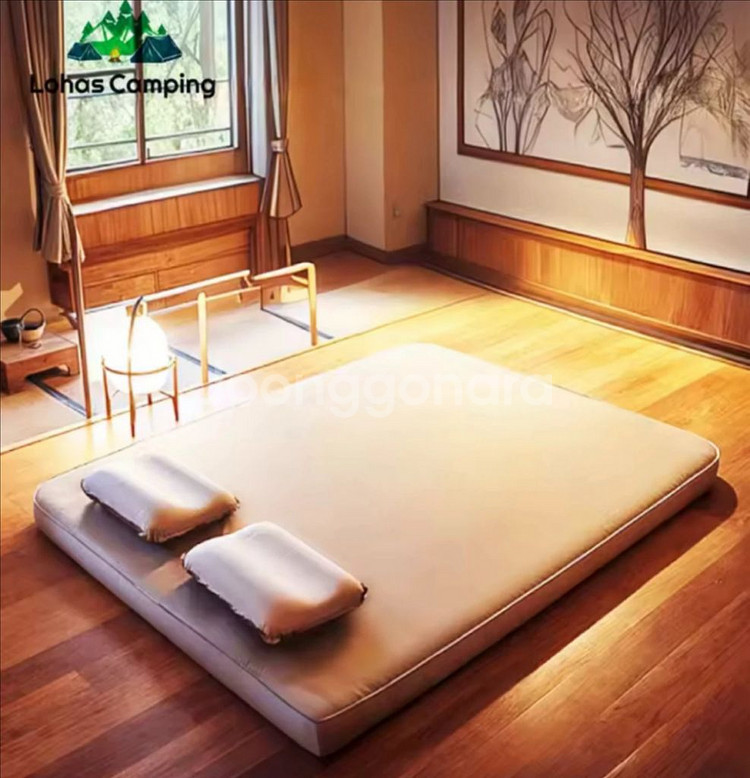 로하스 캠핑 2인용 자충 에어매트--1