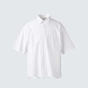 유니클로C 브로드클로스 오버사이즈 스트라이프 셔츠 화이트 M사이즈