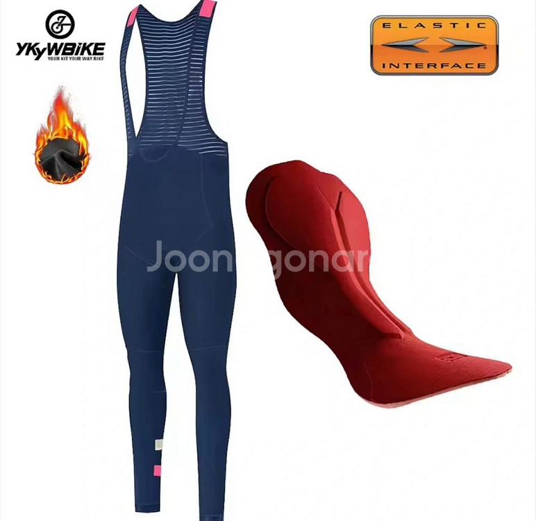 YKYWBIKE 남성용 빕 타이즈 네이비 S--0