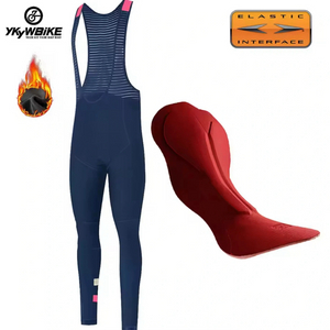 YKYWBIKE 남성용 빕 타이즈 네이비 S