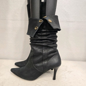 미소페 블랙 셔링 힐 부츠 230