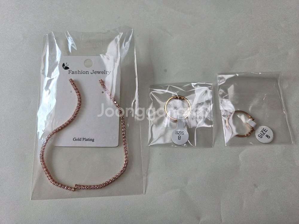 새상품 써지컬 귀걸이 반지2개 일괄--0