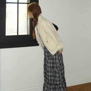 [블랙,블루] 아워캐비넷 razy 체크 스커트 빈티지 모디무드