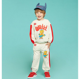 베베드피노 와이키컬러블럭맨투맨세트-130