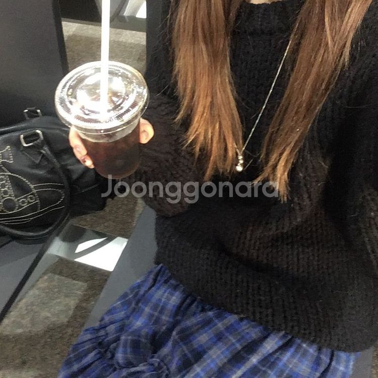 [블랙,블루] 아워캐비넷 razy 체크 스커트 빈티지 모디무드--1