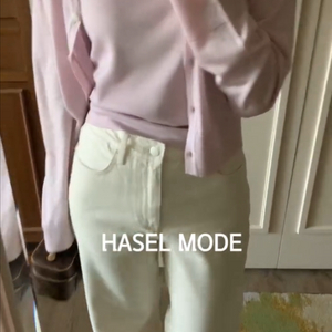 헤이즐모드 실크가디건 실크나시