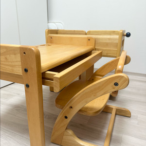 야먀토야 원목 유아 책상 의자 북카트 세트