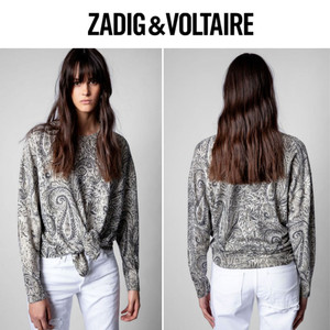 ZADIG&VOLTAIRE 쟈딕 메리노울 페이즐리 니트
