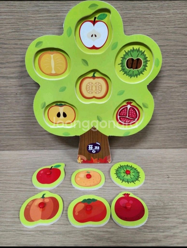 [새제품] 가을열매...아기 창의교구(나무 원목 목각 장난감)--2