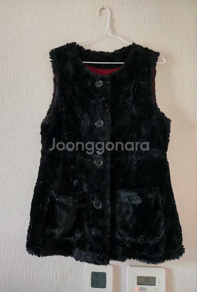 Eclair 퍼조끼 블랙 95--0