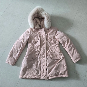 몽클레어키즈 여아 롱패딩 10y 리얼폭스퍼