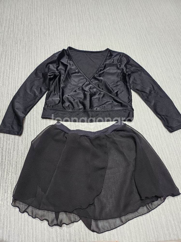 eFlora 블랙 발레 레오타드 세트 10AeFlora 블랙 레오타드, 그리고 함께 입을수있는 커버업 세트 판매합--3